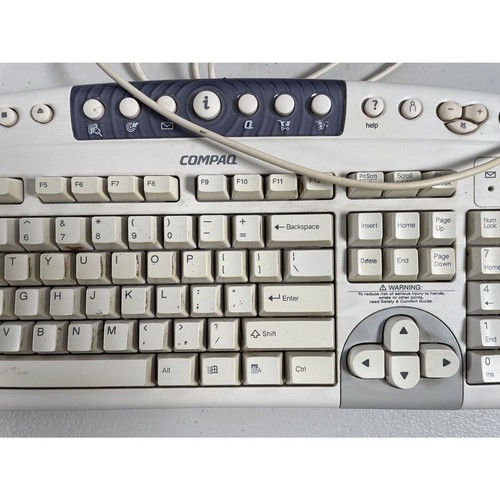 Vintage Compaq Wired USB KeyboardModel SDM4540UL Tested Working - Picture 3 of 7