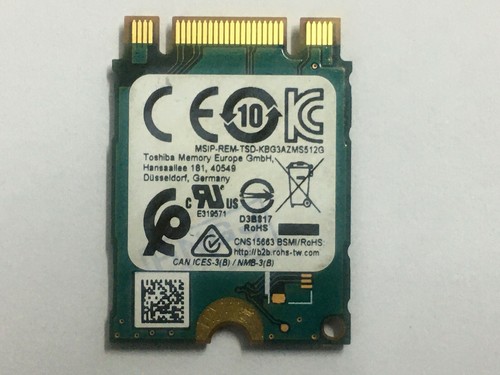 Toshiba KBG30ZMS512G BG3 512GB M.2 2230 PCIe NVMe SSD For surface Laptop SSD - Afbeelding 3 van 6