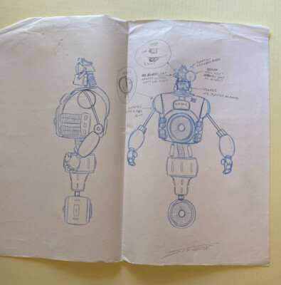 TIMMY'S LESSONS IN NATURE Travis Blaise Hand Drawn MODEL 17'' Animation Art