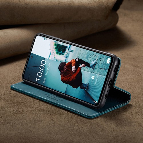 Funda tipo billetera de cuero magnética para tarjeta cubierta abatible para Samsung A12/A22/A32/A42/A52/A72 - Imagen 25 de 32