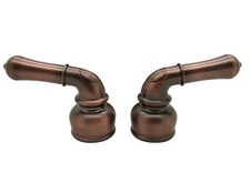 Dura Faucet DF-RKC-ORB RV Replacement Hot and Cold Classic Handles - Metallic