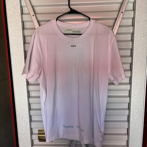 Off-White Size S Marilyn Monroe Back Print T-Shirt Short Sleeve