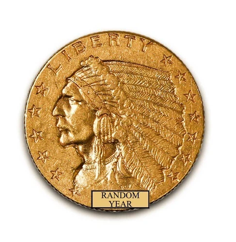 $2.5 MS61 NGC Indian Head Half Eagle-Gold