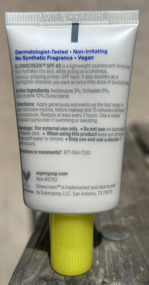 Super Goop Glow Screen In SUNRISE SPF 40 Broad Spectrum Sunscreen 0.68 Fl 07/26 - Image 2 of 2