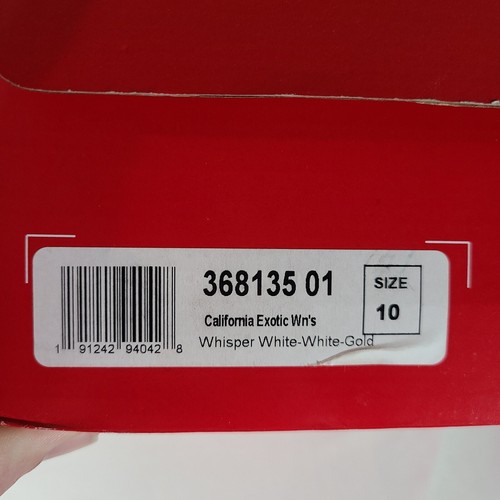 Puma California Exotic Sneakers Womens Sz 7 White Leather 368135-01 Original Box - 第 9/9 張圖片