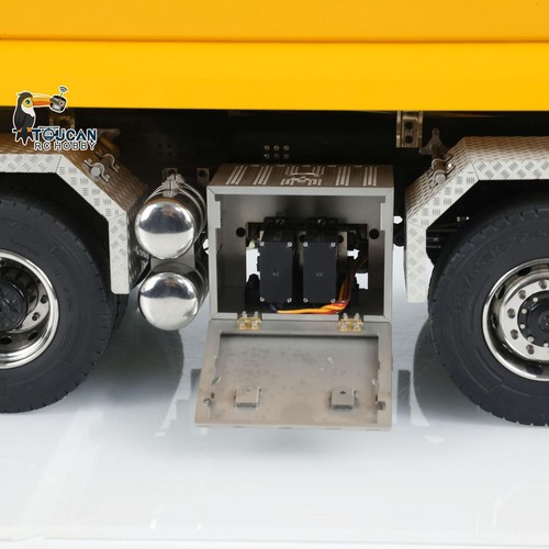 ST8 Metal 1/14 Hydraulic Dump Truck 8x8 Full Tipper Car Differential Light Sound - Picture 16 of 24