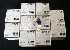 10 TCP 45W MR-16 HALOGEN LIGHT BULBS 44114 GU7.9 BASE LOW VOLTAGE 12V LANDSCAPE