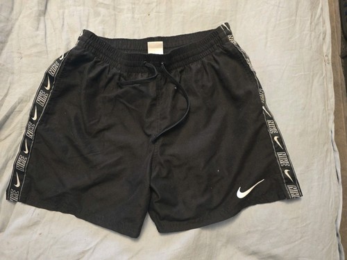 MENS NIKE SWIM SHORTS BLACK SIZE MEDIUM