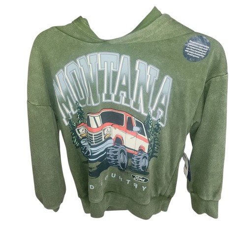 Ford Bronco Niños Retro Gráfico Mineral Lavado Sudadera con Capucha con Mangas Largas M (8) - Imagen 1 de 6