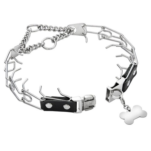 Collar de punta para perros entrenamiento eslabones ajustables con puntas suaves hebilla de liberación rápida. - Imagen 10 de 16