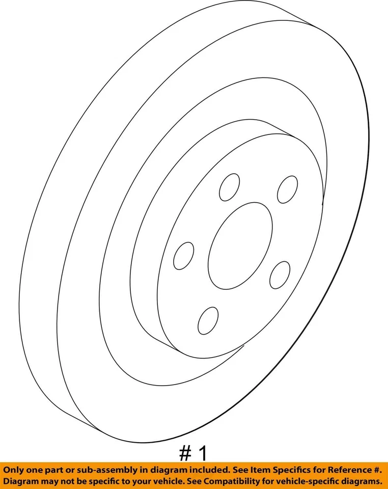 Freno delantero para conductor Ford Edge 2007-2014 - OEM TQ8R9 Foto 4 de 4
