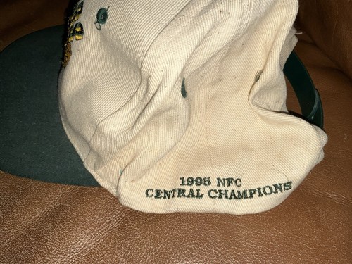 Vintage Green Bay Packers Snapback Hat Cap Green "Cheese Head" NFL Football 96” - Picture 5 of 6