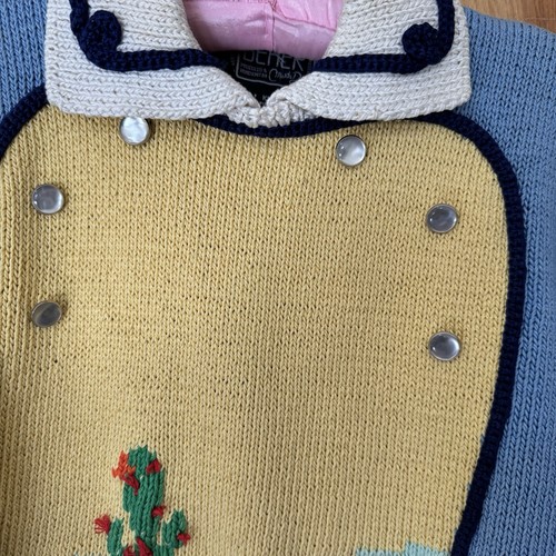 Vintage Berek Marta D Hand Knit Small Cowgirl Horse Pullover Sweater 1988 Rare! - Picture 19 of 19