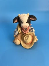 Mary’s Moo Moos Cowboy 1993 # 627704 Figurine Retired Cows