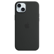 Apple iPhone 15 Plus Silikon Case mit Magsafe - Schwarz