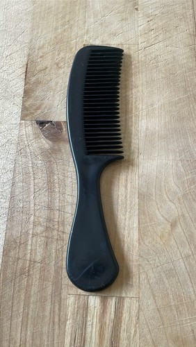 Vintage 80s Classic Black Goody Purse Size Unbreakable Super Comb Prop 6.5” - Picture 3 of 5