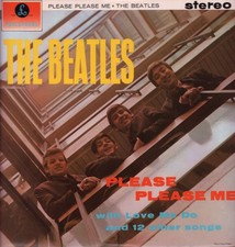 Beatles Please Please Me LP vinyl UK Parlophone 1963 yellow/black label