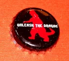 VINTAGE BELGIUM COCA-COLA Unleash The Dragon Soda Pop Used Crimped Bottle Cap