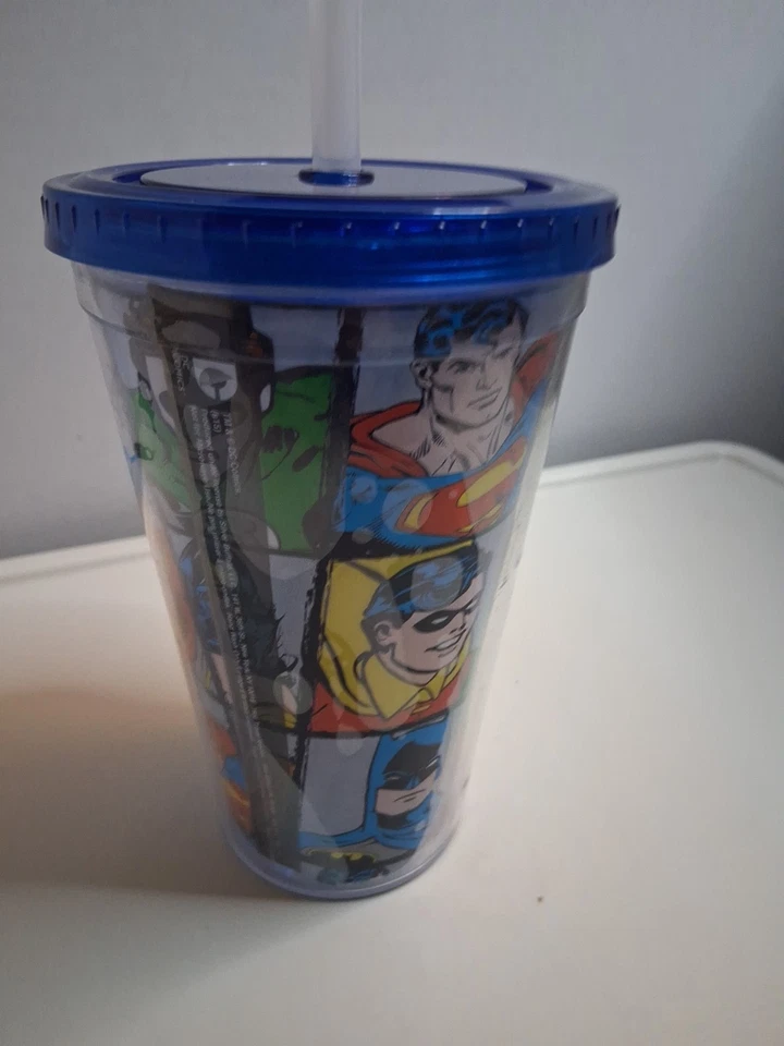 DC Comics Super Friends Linterna Verde Aquaman Robin Batman Superman vaso Foto 2 de 4