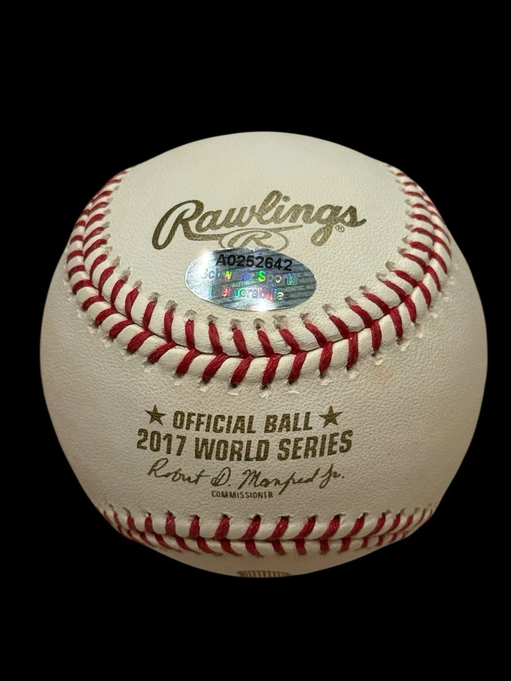 Yuli Gurriel Signed Yulieski 2017 World Series Baseball Schwartz Sports COA - Image 3 of 4