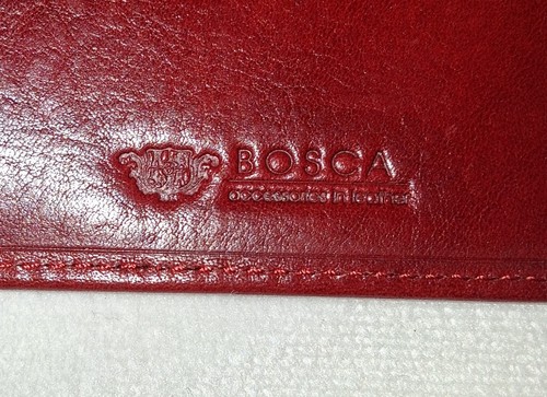 BOSCA Passport Case RED. New with Tag - Picture 2 of 7