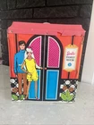 1968 Vintage  BARBIE FAMILY HOUSE WITH FURNITURE - MATTEL  - VINYL , & Furniture