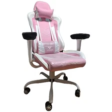 GAMING CHAIR PINK AND WHITE