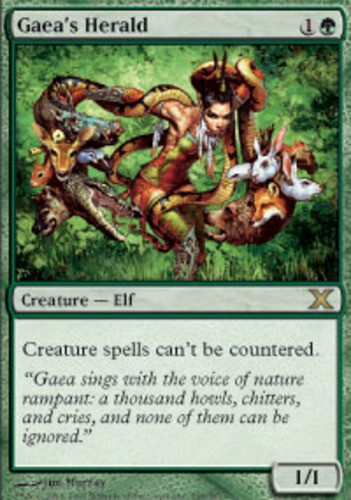 1x Gaea's Herald Heavy Play MTG Magic - Kid Icarus -