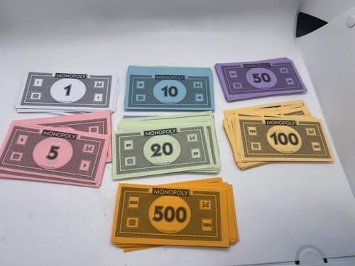 Monopoly Board Game 2008 2009 Play Currency Paper Money 10 of each - Picture 1 of 2