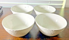 Mikasa Trellis Bone China 4 Soup & Cereal Bowl Bone China White Set Rare NEW