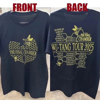 Wu-Tang Clan Final Chamber Tour T-Shirt 2025 Honeycomb Reprint S-4XL Full Size