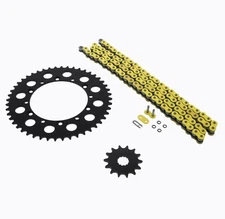 1999-2004 Kawasaki KX250 250 Yellow O Ring Chain and Sprocket Black 14/48 114L