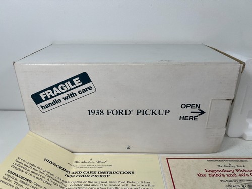 1/24 Danbury Mint 1938 Ford Pickup Truck Washington Blue - Picture 15 of 15