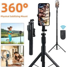 68" Professional Remote Selfie Stick With Cell Phone Holder Camera Tripod Stand