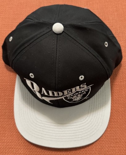 Vintage 90er Los Angeles Raiders Youngan Drew Pearson Snapback Cap Mütze schwarz grau neu aus altem Lagerbestand - Bild 2 von 8