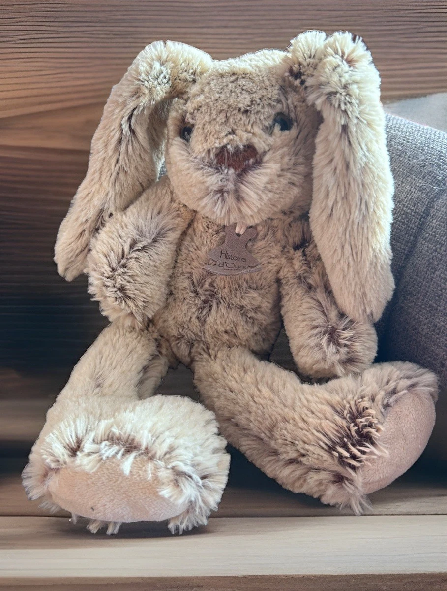 Peluche Lapin Alphabet Histoire D'Ours - Beige, Fourrure/tissu - 23 Cm - Occasion Comme Neuf