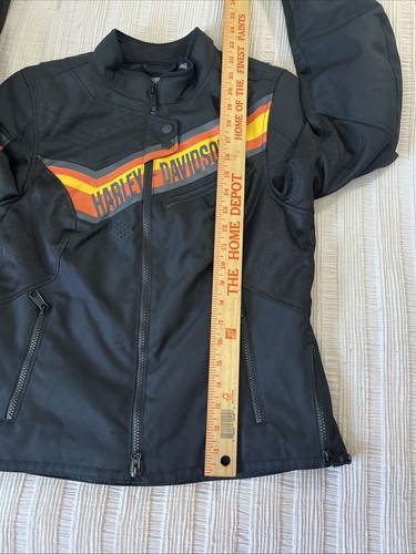 CHAQUETA MOTO HARLEY DAVIDSON MUJER PEQUEÑA POLIÉSTER NEGRA 98165-20VW - Imagen 8 de 12