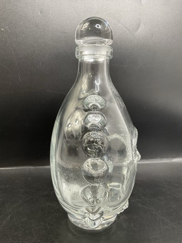 REY SOL TEQUILA ANEJO 100% AGAVE EMPTY GLASS BOTTLE DECANTER 750 ML FIFTH - Picture 4 of 11