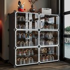  Shoe Rack,Expandable Shoe Cabinet Easy to Assemble. Shoe 2 by 6-(24 Pairs)