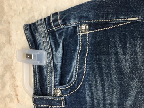 Miss Me Shorts Damen 28 blau Denim Engelsflügel verziert distressed JP5163H7 - Bild 5 von 21