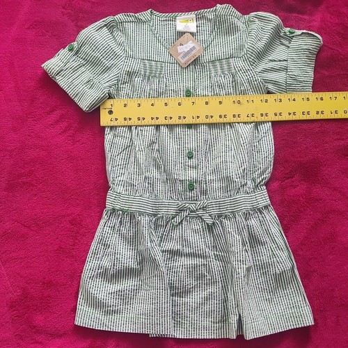 ๐ Crazy 8๐ Girls Nice Striped Green Dress Size 6๐ - Picture 6 of 6