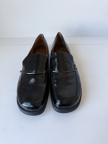Franco Sarto Women's Black Patent Leather Bocca Slip-on Loafers Size 10M - Picture 8 of 11