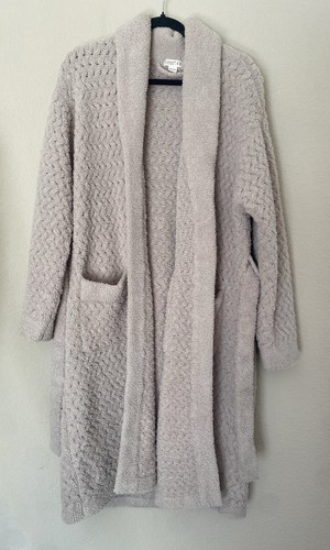 SUNDAY CITIZEN Cómoda Bata con Cinturón Waffle Taupe Talla Única Talla Grande S/M Unisex Acogedora - Imagen 3 de 6