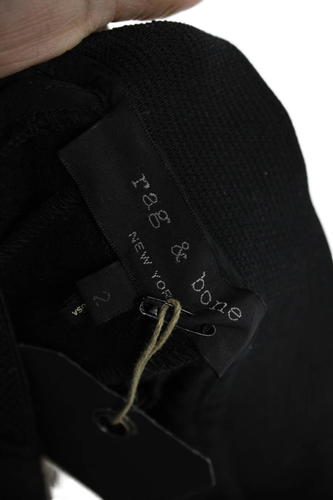 Rag & Bone Womens High Rise Zip Up Track Suit Pants Black Wool Size 2 - Bild 4 von 6