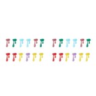  2 Pieces Glass Charms for Drinks Bridesmaids Identifiers Cup Markers Drinking