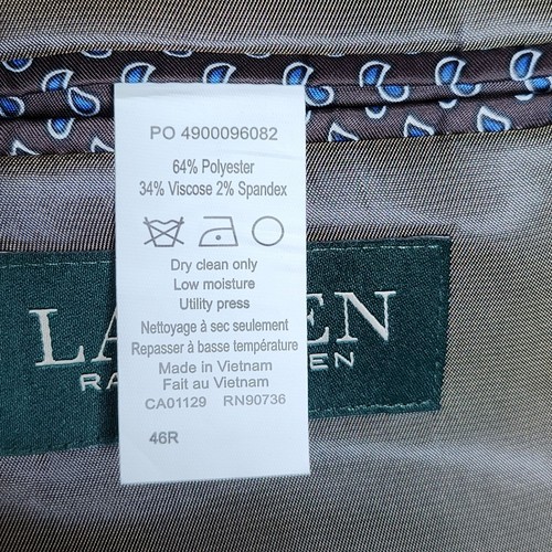 Lauren Ralph Lauren Ultraflex Larson Sport Coat Blazer 46R Tan Business Office - Picture 11 of 13