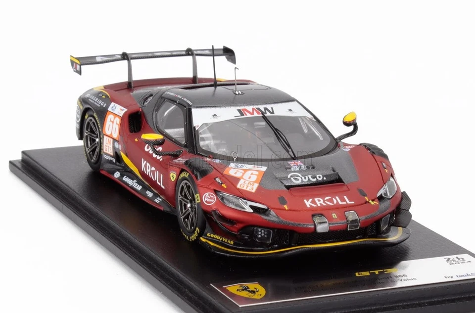 MODELLINO AUTO STATICO LOOKSMART FERRARI 296 GT3 #66 YOLUC LE MANS 2024 1/43 - Immagine 4 di 4