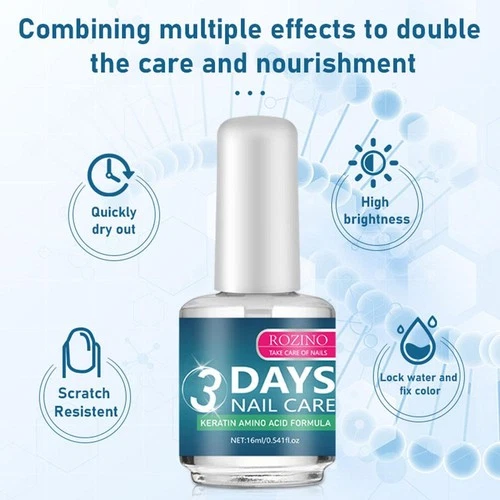 ROZINO 3 Days Nail Care - Keratin Amino Acid Formula Superior Nail Nourish D7P1 - Picture 5 of 6