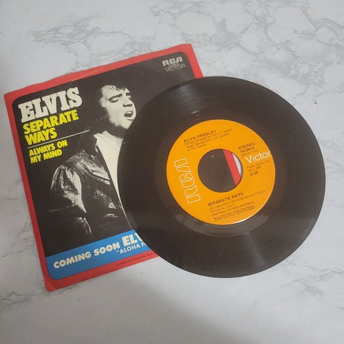 Elvis Separate Ways 45 Vinyl Record - Foto 2 di 2