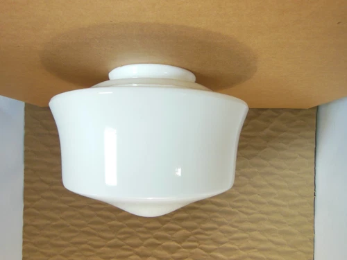 VINTAGE CEILING LIGHT MILK GLASS GLOBE LAMP SHADE 4” FITTER